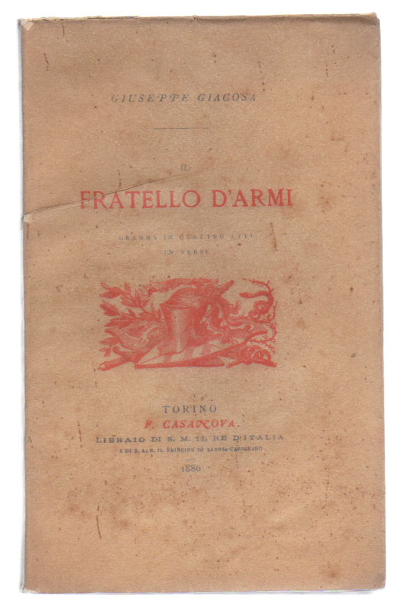 il fratello d armi. dramma in quattro atti in versi
