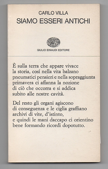 siamo esseri antichi