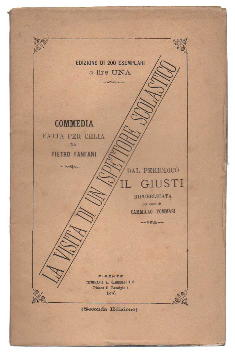la visita di un ispettore scolastico. commedia fatta per celia da pietro fanfani.