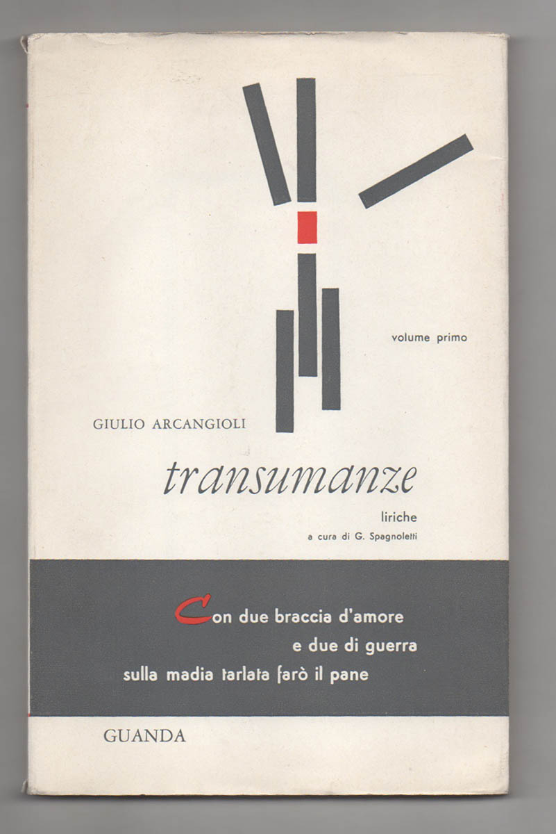 transumanze. liriche. a cura di g. spagnoletti