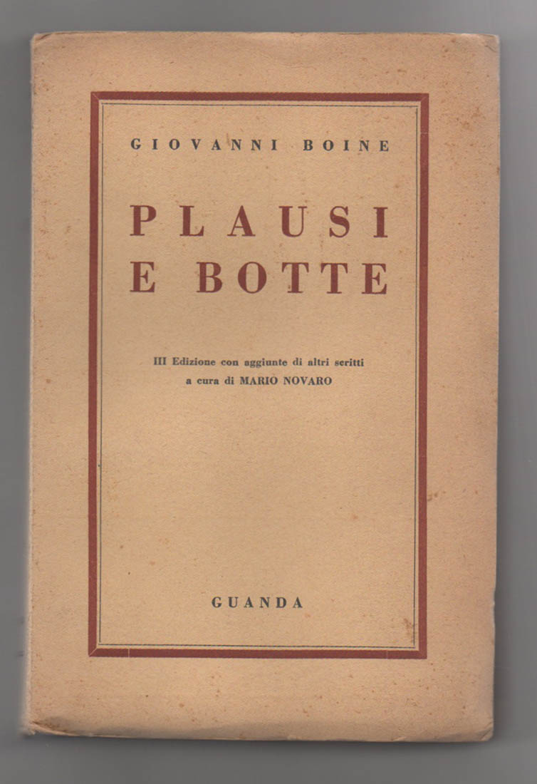 plausi e botte. iii edizione a cura di mario novaro [terza edizione]