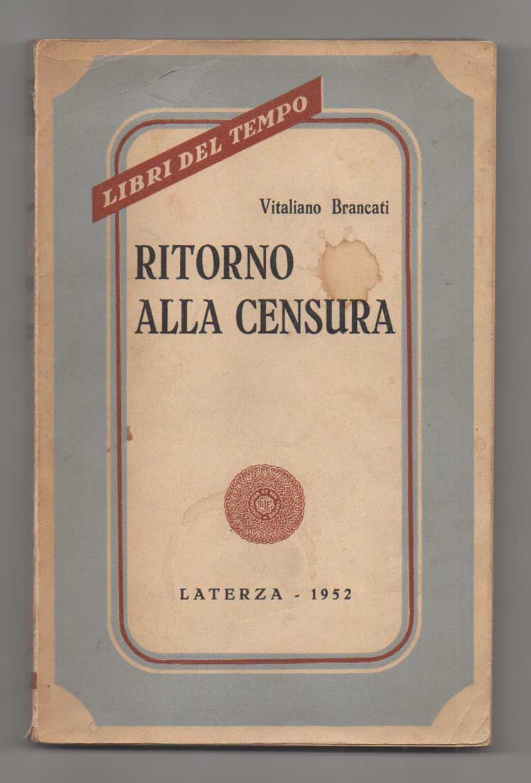 ritorno alla censura. [al fronnùtespizio] in appendice: «la governante». commedia in tre atti