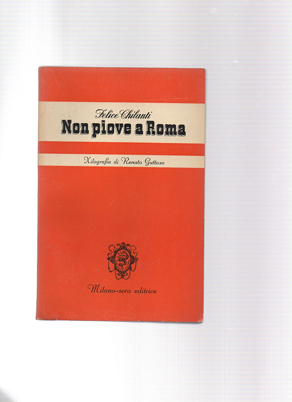 non piove a roma. xilografia di renato guttuso