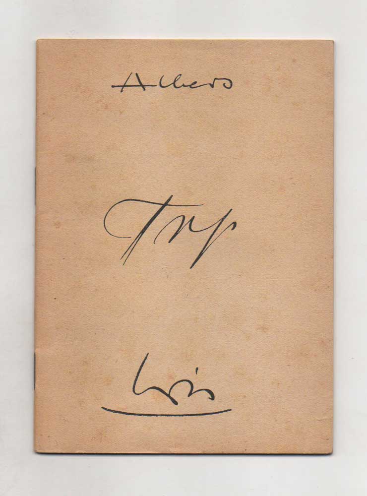 josef albers, hans arp, max bill (in copertina: albers arp bill [riprodotte le firme dei tre artisti])