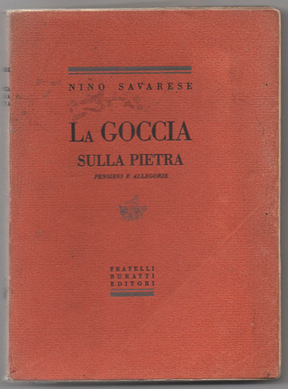 la goccia sulla pietra. pensieri e allegorie