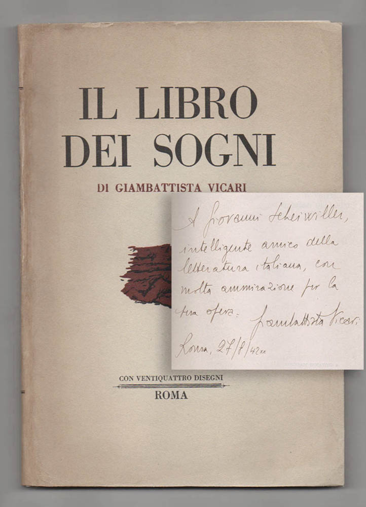 il libro dei sogni. con disegni originali di ciarrocchi fazzini gentilini guttuso guzzi maccari q. martini mazzacurati omiccioli purificato savelli tamburi valentini