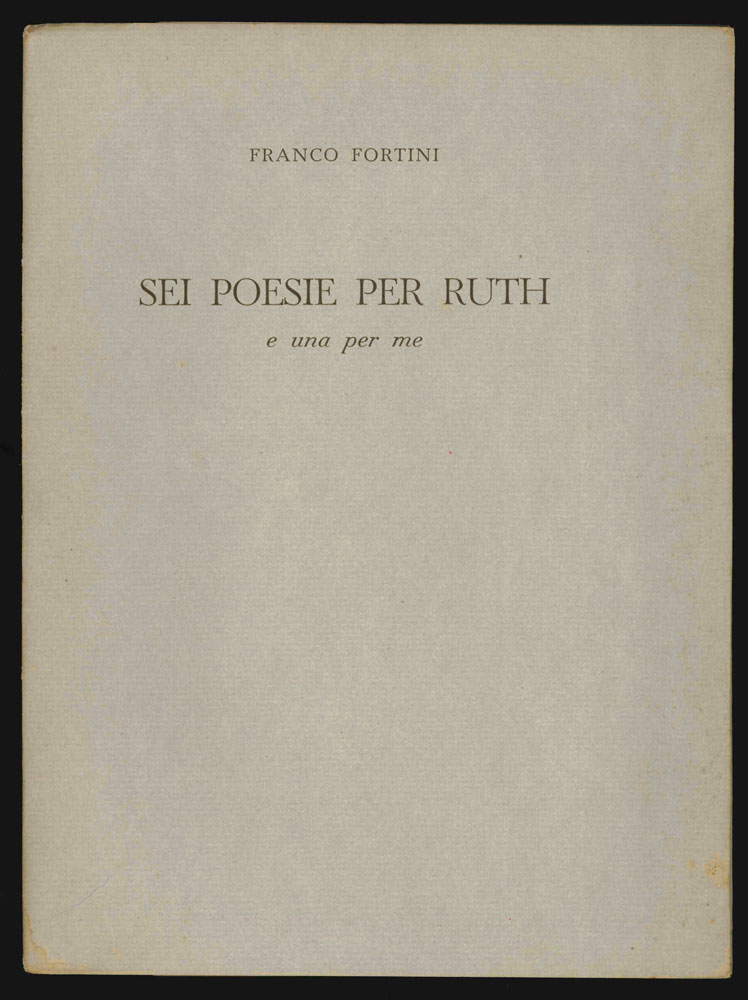 sei poesie per ruth e una per me