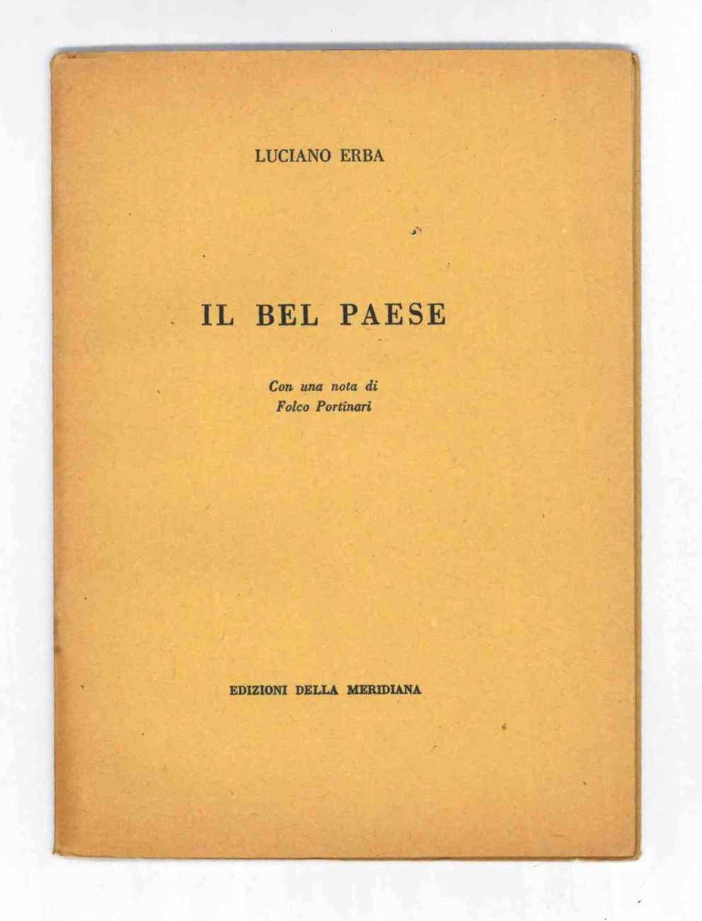 il bel paese. con una nota di folco portinari
