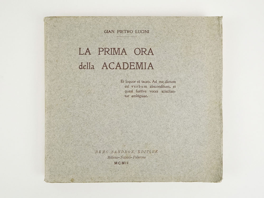 la prima ora della academia [accademia]