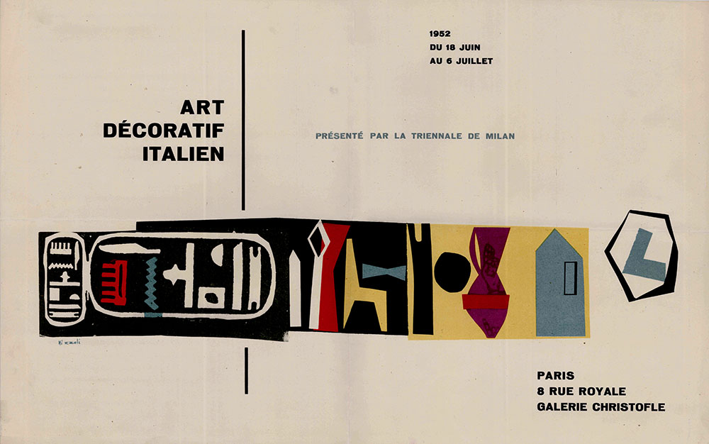 art décoratif italien. présenté par la [nouvième] triennale de milan [arte decorativa italiana presentata dalla nona triennale di milano