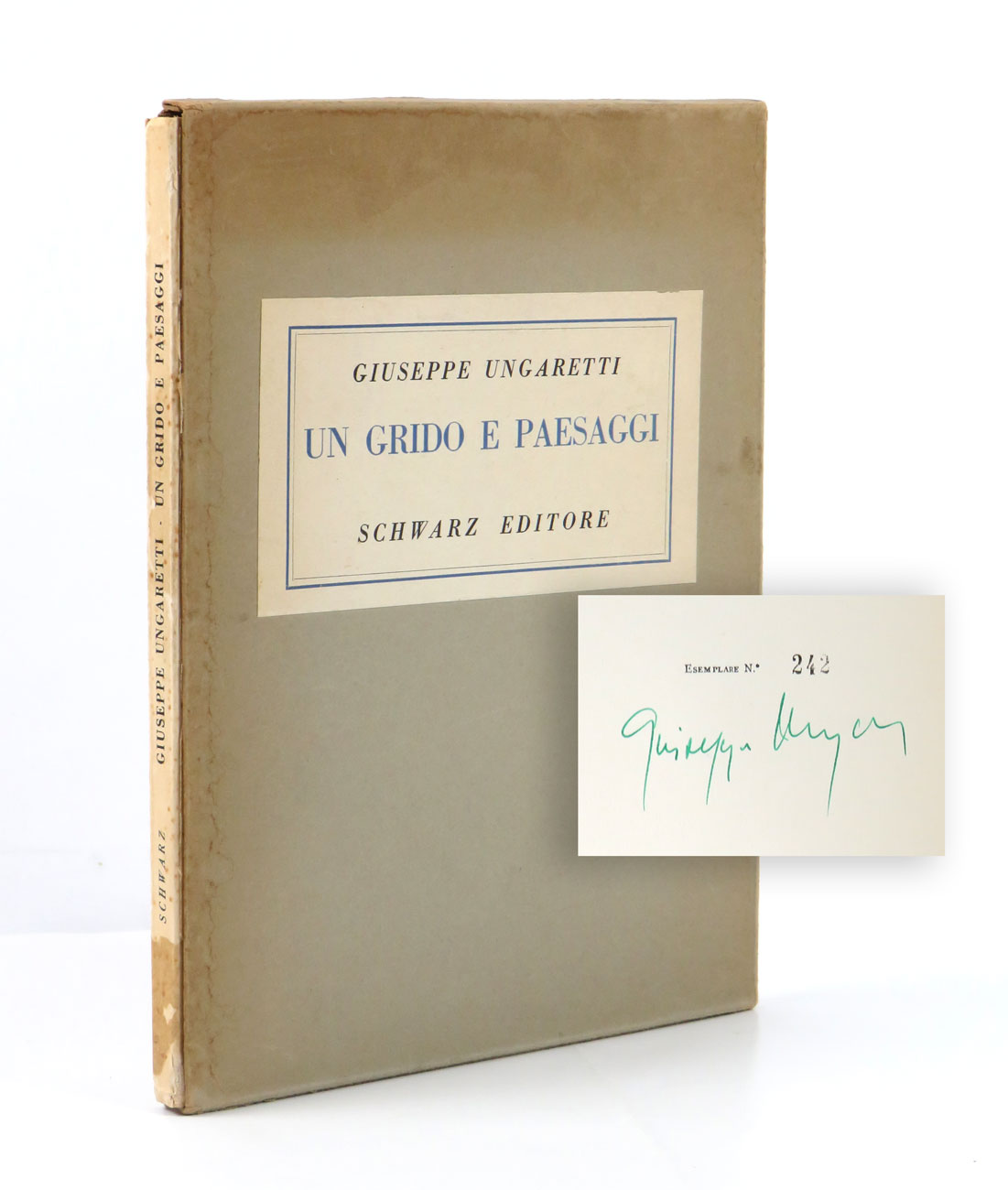 un grido e paesaggi. con uno studio di piero bigongiari [sugli autografi del «monologhetto»] e cinque disegni di giorgio morandi