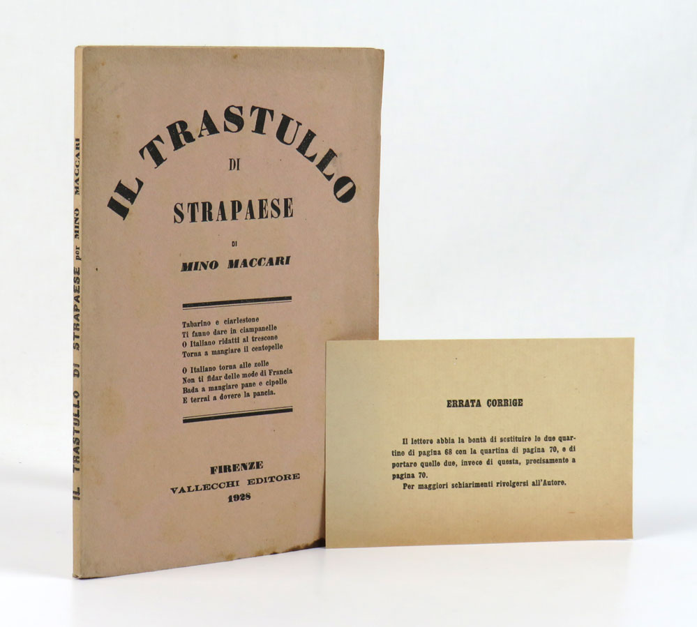 il trastullo di strapaese. canzoncine e legni incisi di mino maccari