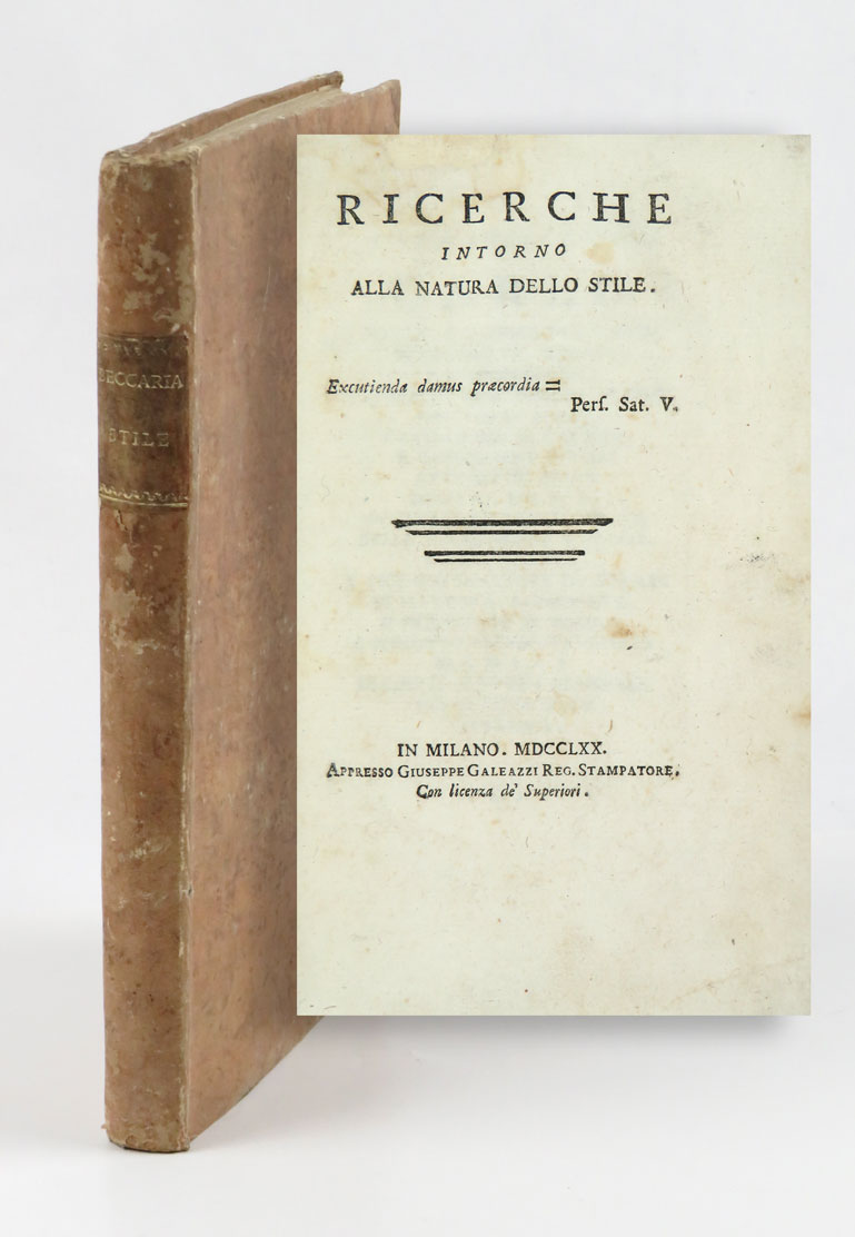 ricerche intorno alla natura dello stile