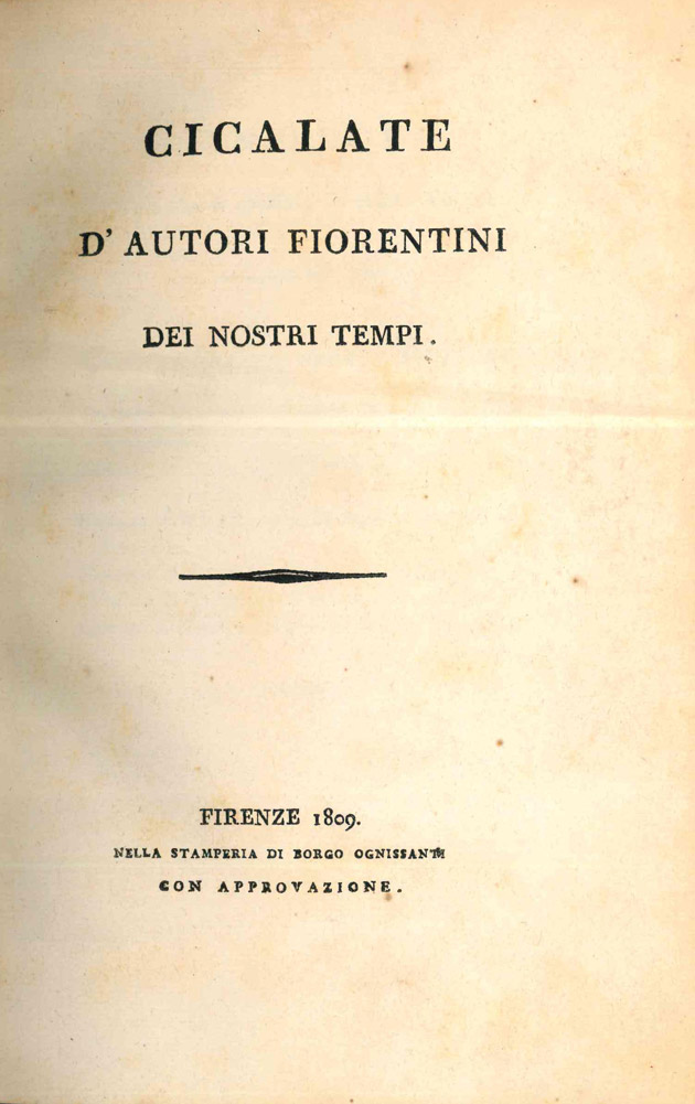cicalate d’autori fiorentini dei nostri tempi