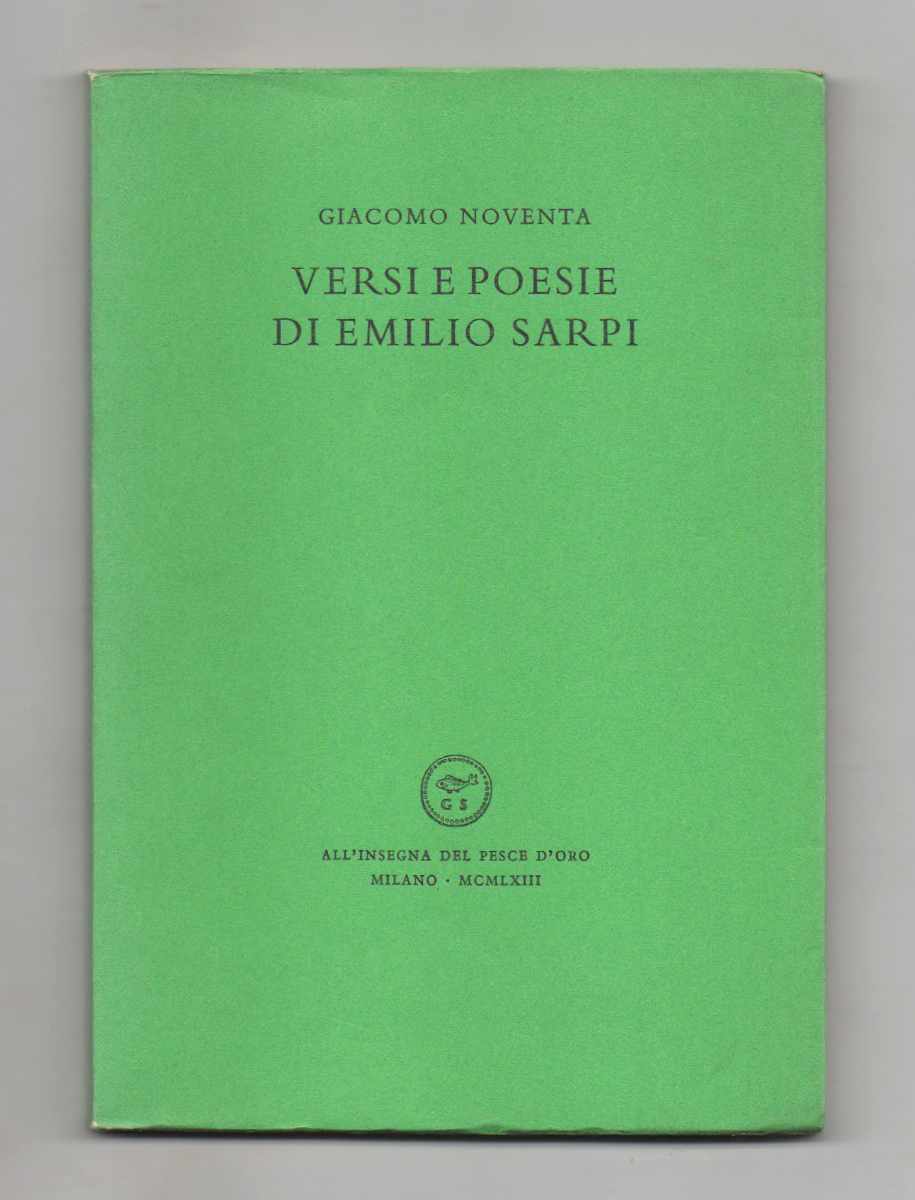 versi e poesie di emilio sarpi [scheiwiller]